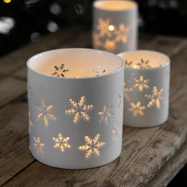 Sögne Home Porcelánový svícen Christmas Snowflake - Small SGH111