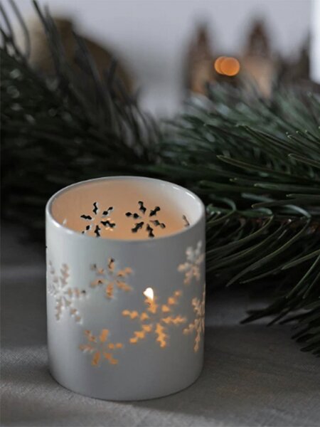 Sögne Home Porcelánový svícen Christmas Snowflake - Small SGH111