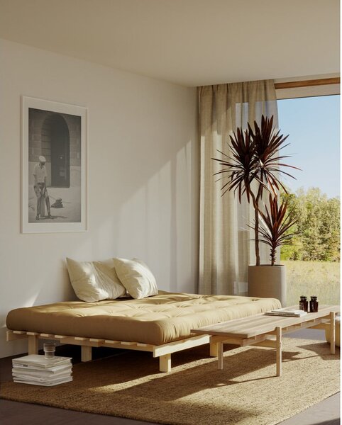 Růžová manšestrová pohovka 200 cm Lean – Karup Design