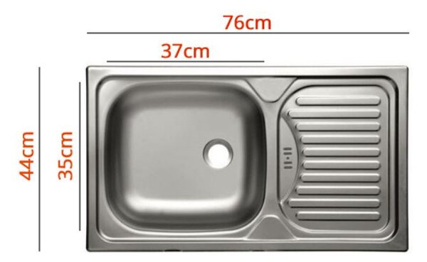Kuchyňská linka 260/260 cm HENG - dub bordeaux + dřez ZDARMA