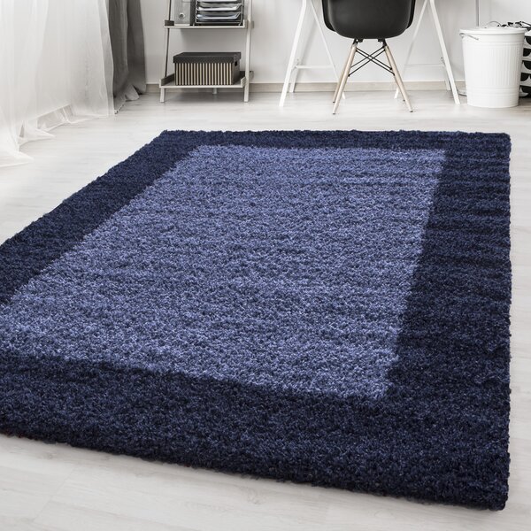 Ayyildiz, Kusový koberec Life Shaggy 1503 navy, 100x200, modrá, ložnice