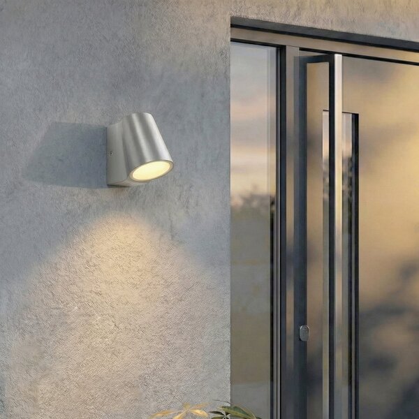 Venkovní svítidla Lindby, Illuvia, Metalická, Balkon, Hliník, Moderní