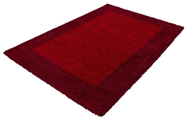 Ayyildiz, Kusový koberec Life Shaggy 1503 red, 80x150, červená, ložnice