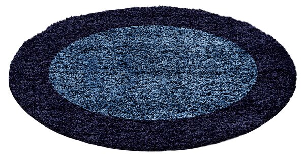 Ayyildiz koberce Kusový koberec Life Shaggy 1503 navy kruh - 200x200 (průměr) kruh cm