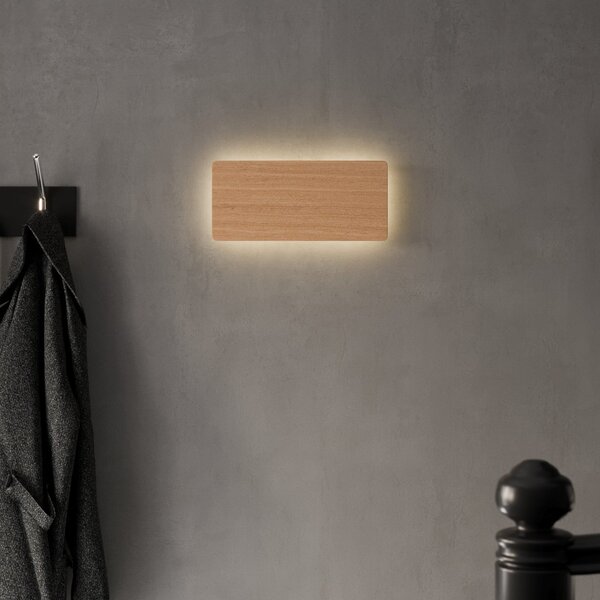Nástěnná Svítidla TK Lighting, Tavola, stmívatelné, Dřevo, Obývací pokoj, Dřevo