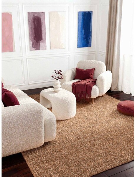 Béžový ručně tkaný koberec z materiálu bouclé 120x170 cm Notting Hill Portobello – Ted Baker