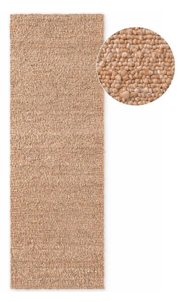 Béžový ručně tkaný běhoun z materiálu bouclé 80x200 cm Notting Hill Portobello – Ted Baker
