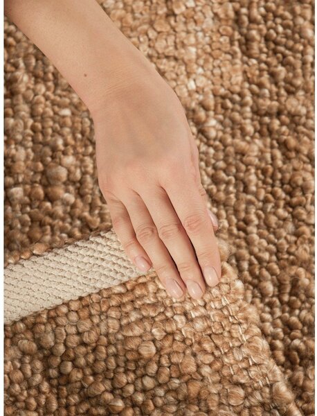 Béžový ručně tkaný běhoun z materiálu bouclé 80x200 cm Notting Hill Portobello – Ted Baker