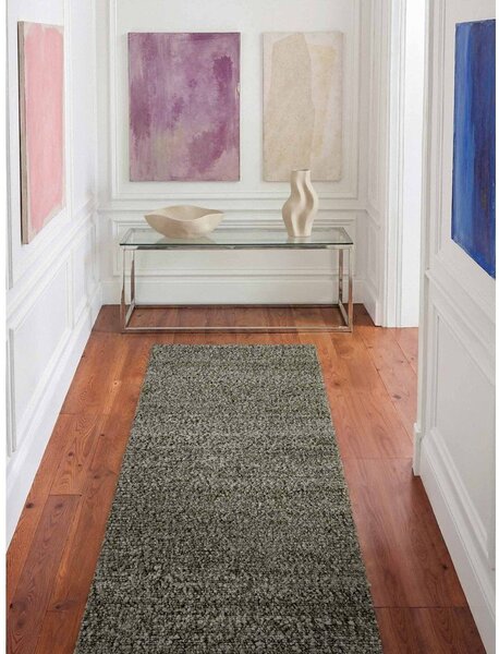 Zelený ručně tkaný běhoun z materiálu bouclé 80x200 cm Notting Hill Portobello – Ted Baker