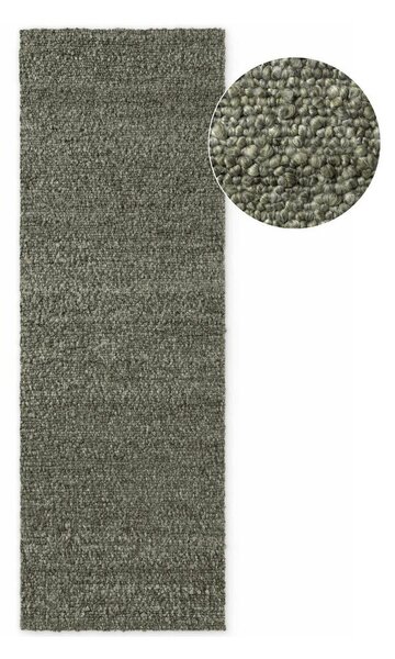 Zelený ručně tkaný běhoun z materiálu bouclé 80x200 cm Notting Hill Portobello – Ted Baker