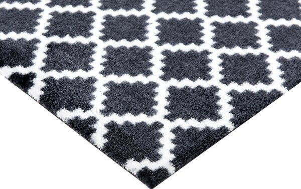 Zala Living, Protiskluzová rohožka Home Black White 103156, 50x70, černobílá, chodba / předsíň