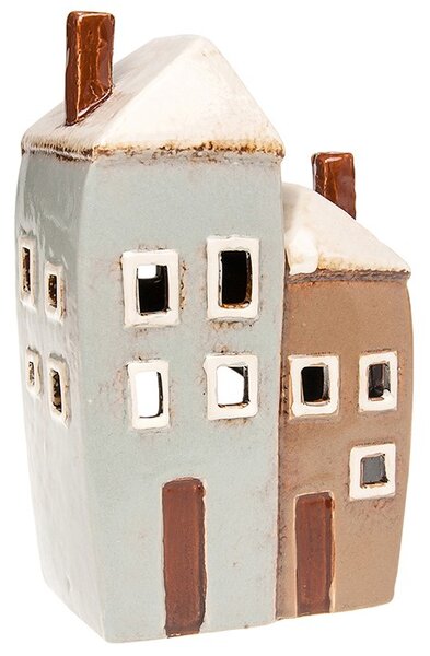 Keramický svícen Domek 19 cm