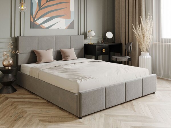 PROXIMASTORE.cz - Designová postel FABRIZZIO - šedá Veľkosť postele: Pre matrac 160 x 200 cm