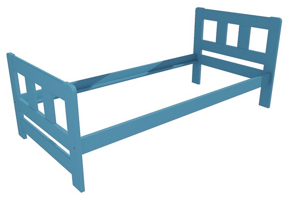 Vomaks Jednolůžková postel VMK010F Rozměr: 90 x 200 cm, Povrchová úprava: netransparentní barva modrá