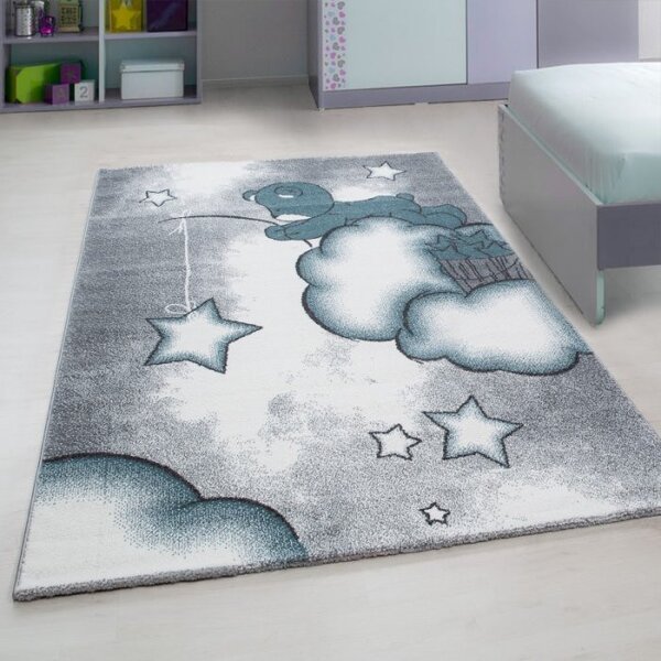 Ayyildiz, Dětský kusový koberec Kids 580 blue, 80x150, modrá, dětský pokoj