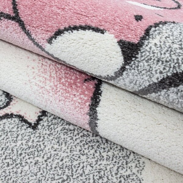 Ayyildiz, Dětský kusový koberec Kids 580 pink, 120x170, růžová, dětský pokoj