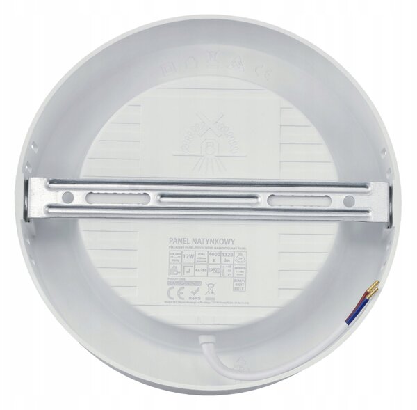 LED stropní svítidlo pro přisazenou montáž 12W 1320lm 4000K neutrální bílá kruh ECOLIGHT