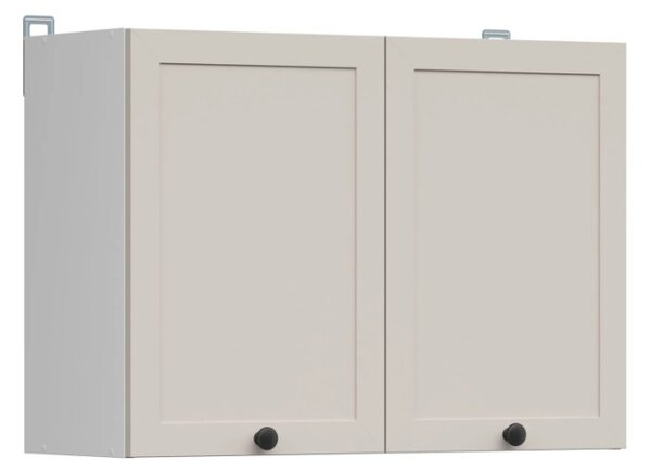 Junona Ramka horní skříňka 80 cm, bílá/kašmír