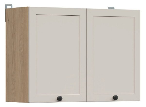 Junona Ramka horní skříňka 80 cm, dub bernstein/kašmír