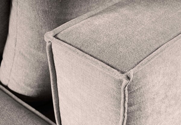 Rozkládací třímístná pohovka Melow s úložným prostorem 250 cm světle šedá