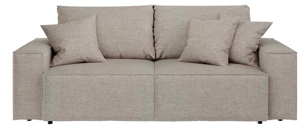 Rozkládací třímístná pohovka Melow s úložným prostorem 250 cm světle šedá