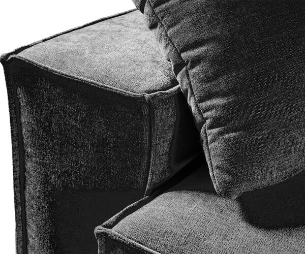 Rozkládací třímístná pohovka Melow s úložným prostorem 250 cm světle šedá