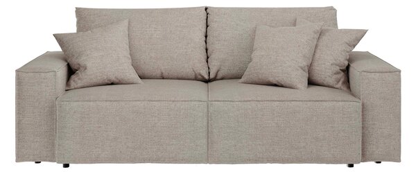 Rozkládací třímístná pohovka Melow s úložným prostorem 250 cm světle šedá