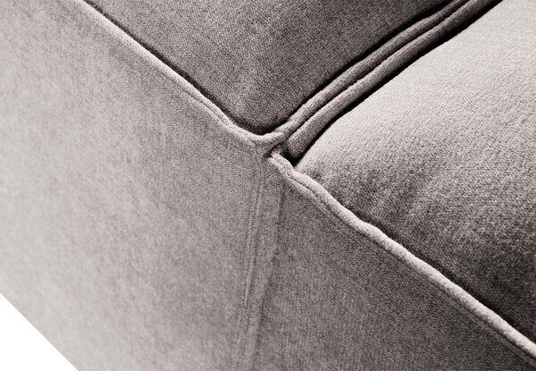 Rozkládací třímístná pohovka Melow s úložným prostorem 250 cm světle šedá