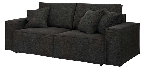 Rozkládací třímístná pohovka Melow s úložným prostorem 250 cm antracit