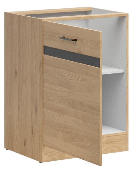 Kuchyňská skříňka Junona 60 cm, levá, dub bernstein