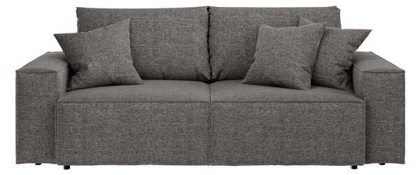 Rozkládací třímístná pohovka Melow s úložným prostorem 250 cm šedá