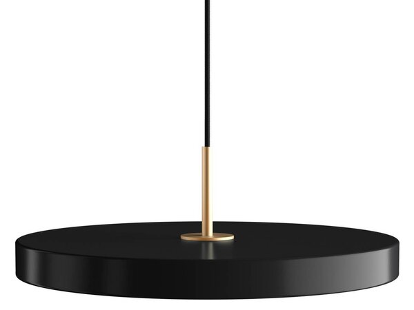 UMAGE Závěsné světlo LED Asteria Plus Medium černá Ø 43 cm, stmívatelný, Černá, Obývací pokoj / jídelna, kov, Design