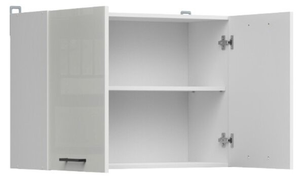 Junona Line Tafla skříňka G2D/80/57, bílá/světle šedý lesk