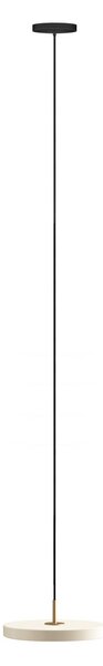 UMAGE Závěsné světlo LED Asteria Plus Mini, perlově bílá Ø 31 cm, stmívatelný, Krémová / jantar, Obývací pokoj / jídelna, kov, Design