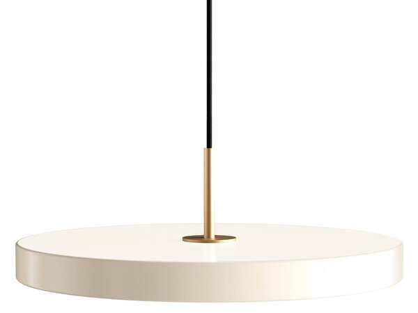 UMAGE Závěsné světlo LED Asteria Plus Medium perlově bílá Ø 43 cm, stmívatelný, Krémová / jantar, Obývací pokoj / jídelna, kov, Design