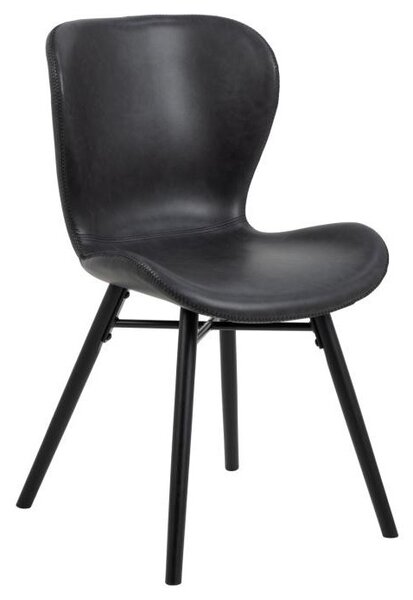 Jídelní židle Ebati V Black PU WAX / Black