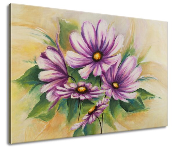 Ručně malovaný obraz Květiny a zeleň Rozměry: 120 x 80 cm