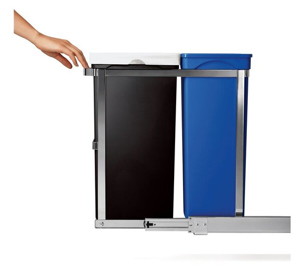 Plastový odpadkový koš 35 l Dual - simplehuman