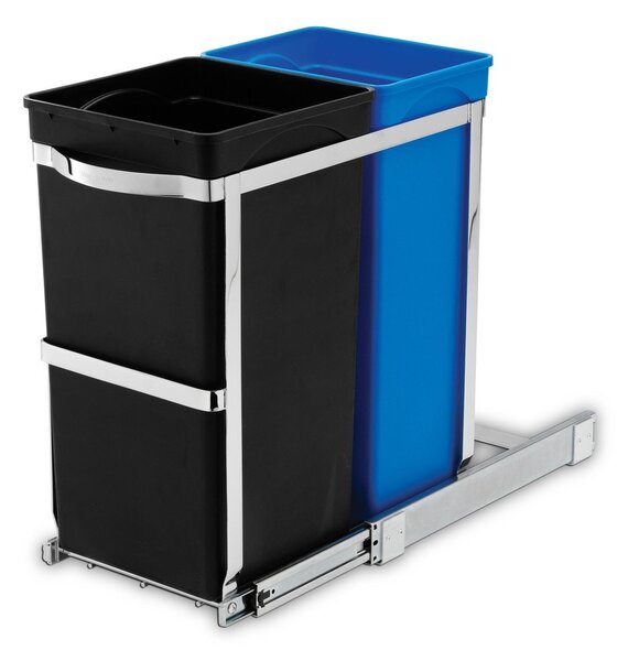 Plastový odpadkový koš 35 l Dual - simplehuman
