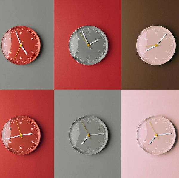 HAY Nástěnné hodiny Wall Clock, Grey
