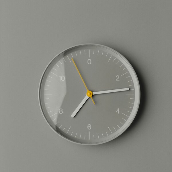 HAY Nástěnné hodiny Wall Clock, Grey