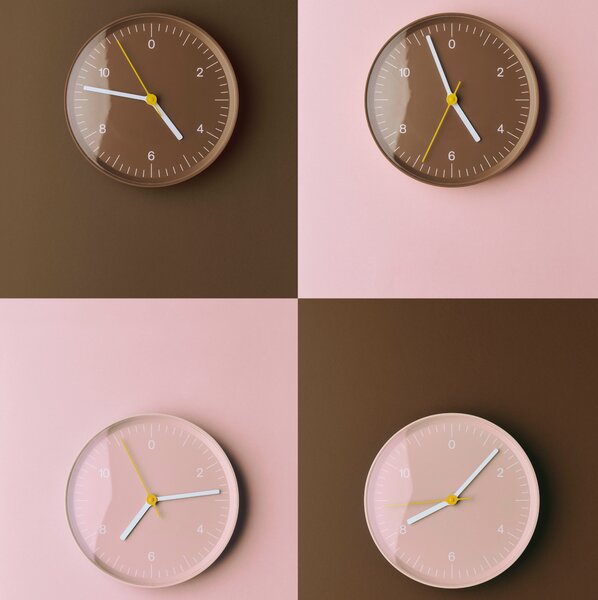 HAY Nástěnné hodiny Wall Clock, Grey