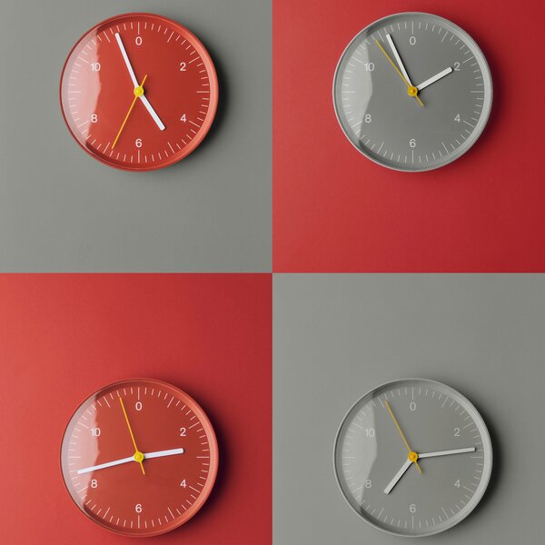 HAY Nástěnné hodiny Wall Clock, Grey