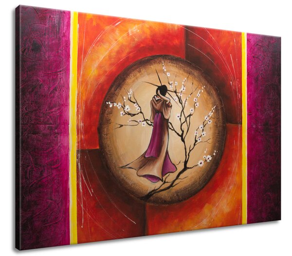 Ručně malovaný obraz Sao Chang v kruhu snů Rozměry: 100 x 70 cm