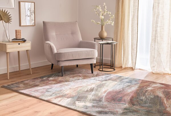 Moderní kusový koberec Ragolle Argentum 63465 7270 Abstraktní hnědý vícebarevný Rozměr: 80x150 cm