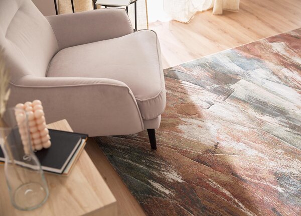 Moderní kusový koberec Ragolle Argentum 63465 7270 Abstraktní hnědý vícebarevný Rozměr: 80x150 cm