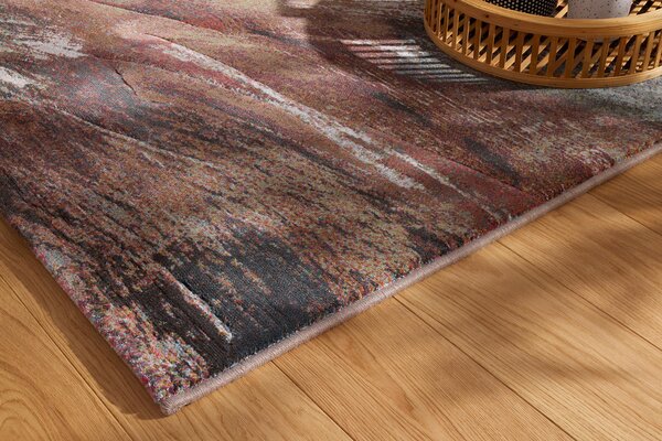 Moderní kusový koberec Ragolle Argentum 63465 7270 Abstraktní hnědý vícebarevný Rozměr: 80x150 cm