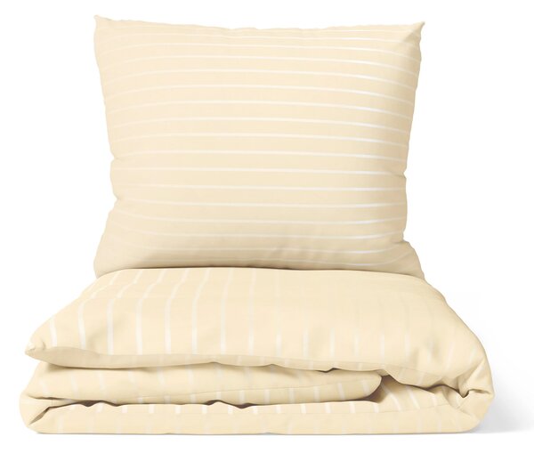 DARRÉ Saténové povlečení Pruh 6/24mm - champagne Velikost: 140 x 200 + 70 x 90