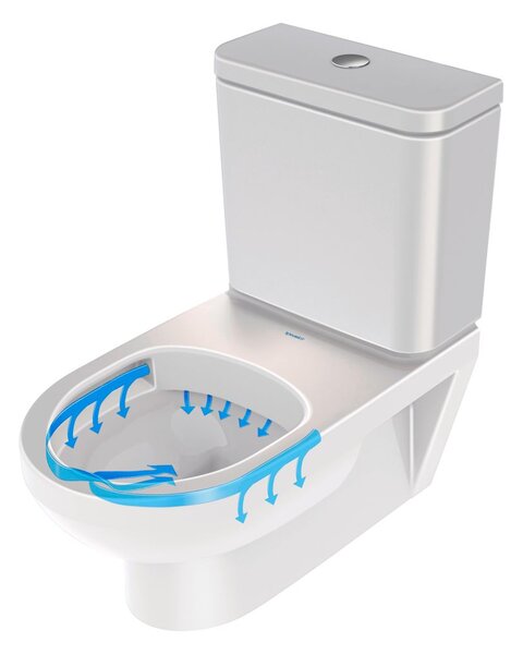 Duravit No. 1 kompaktní záchodová mísa bílá 25120920002