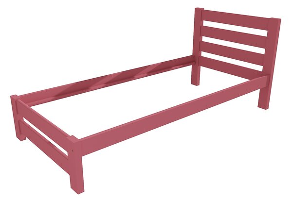 Vomaks Jednolůžková postel VMK011B Rozměr: 90 x 200 cm, Povrchová úprava: netransparentní barva růžová